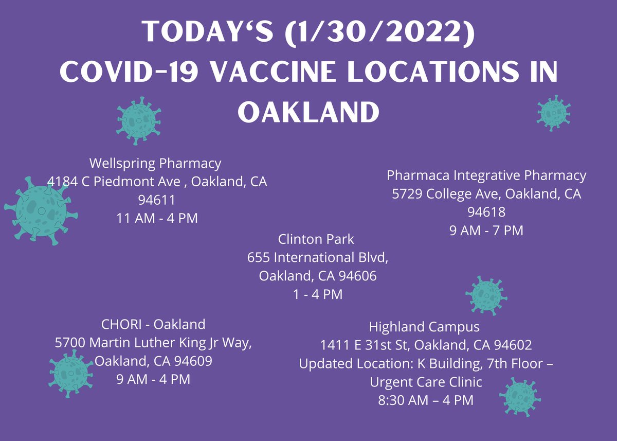 WORLD on Twitter "Check out these COVID vaccine locations in Oakland