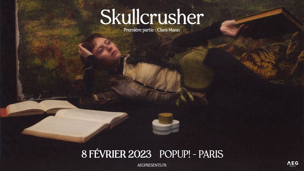 Avant d'entrer dans l'univers envoûtant de @im_skullcrusher au @LePopUpduLabel le 8 février, vous pourrez vous laisser porter par la douce musique de @claramannsongs en première partie ✨ 🎶 backl.ink/Consolations J-9, pensez à vos billets 👉 bit.ly/Skullcrusher-A…