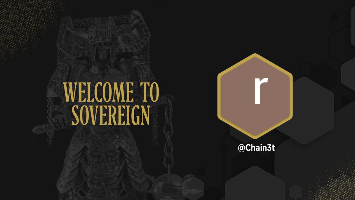 Congratulations <a href="/Chain3t/">Chainet</a> .

You have been accepted into <a href="/TheSovereignNFT/">Sovereign</a>.