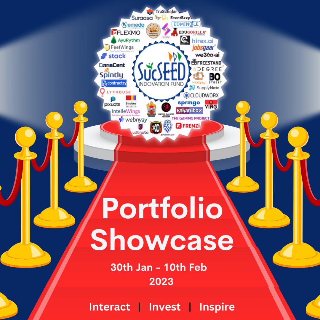 SucSEED_IN's tweet photo. SucSEED Ventures is elated to announce the 4th edition of its Portfolio Showcase 2023, this time showcasing 26 companies across different portfolios.

*only certain select startups from our portfolio companies would be covered in this showcase on rotation basis.*

Stay Tuned!!!! https://t.co/PNkgKpdm12