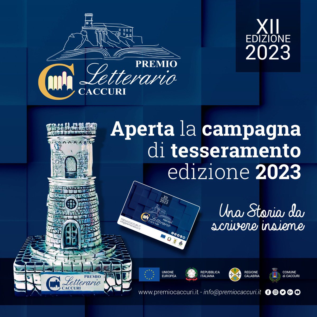 ADeiCaccuriani's tweet photo. Costruisci con noi la XII edizione del Premio Caccuri.

Per info clicca il link: https://t.co/Ogs34e1j69

#PremioCaccuri23 #AccademiaDeiCaccuriani #XIIEdizione #Calabria #Caccuri #Libri #Cultura #Teatro #Prosa #Saggistica #PremioLetterarioCaccuri https://t.co/RRxqucHcA3