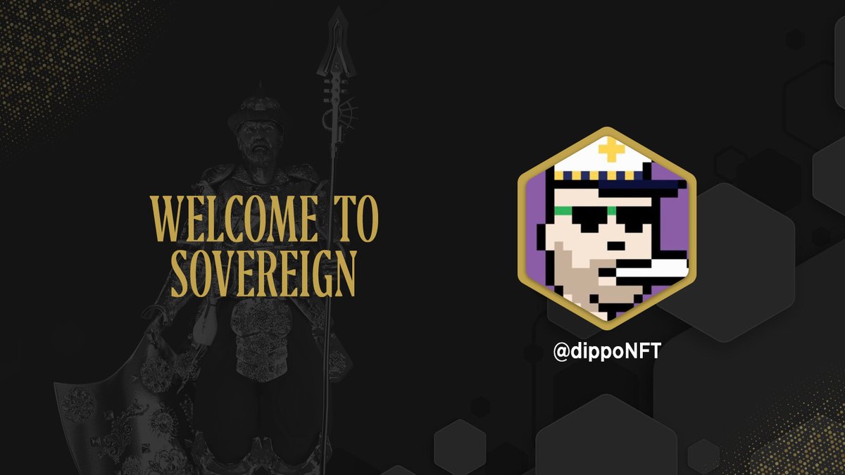 Congratulations @dippoNFT .

You have been accepted into @TheSovereignNFT.