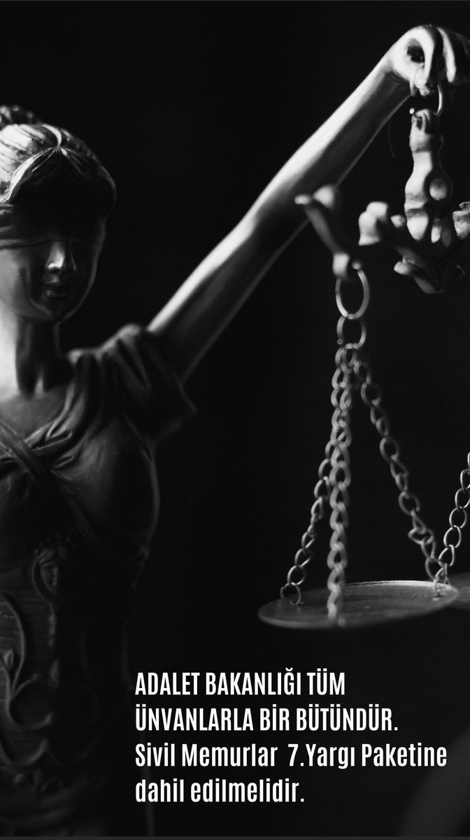 7. Yargı paketinde unutulmamak dilegiyle
#ADALETmemurundaBAŞLAR
Unutulanlar unutanları asla affetmezler 
<a href="/RTErdogan/">Recep Tayyip Erdoğan</a> <a href="/bybekirbozdag/">Bekir  Bozdağ</a> @FOXhaber <a href="/ayhancivi/">Ayhan Çivi</a> <a href="/HaberturkTV/">Habertürk TV</a> <a href="/kilicdarogluk/">Kemal Kılıçdaroğlu</a>
 <a href="/NureddinNebati/">Dr.Nureddin NEBATİ🇹🇷</a> <a href="/AtillaSertell/">🇹🇷 Atila Sertel</a>  <a href="/YavuzEnis/">Enis Yavuz Yıldırım</a>
