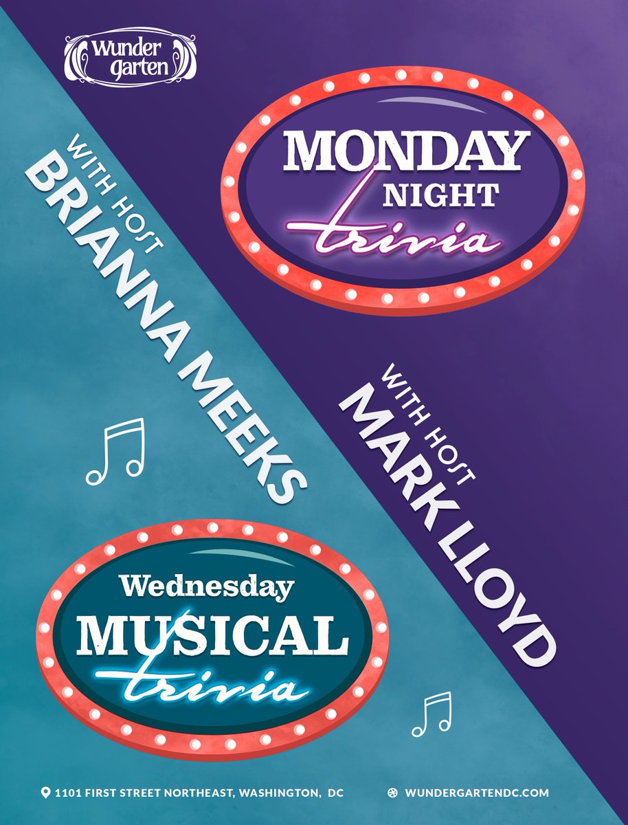 WundergartenDC's tweet photo. Join us tonight for Monday Night Trivia with Mark Lloyd! Free to play and can join anytime you want, and prizes as well :)
@NoMaBID @theHillisHome @HillRagDC @DCist @PoPville @fritzhahn @metroweekly
#weeklytrivia #triviadc #beergarden #trivia #nomadc #localdc https://t.co/YMDR83e2JR