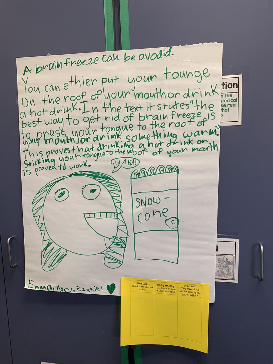 andreabrou71's tweet photo. Great job from these 3rd Grade @LPELeopards !!! Writing is a piece of cake! Way to go Mrs. Garza!  @lpisd #ChooseLP https://t.co/bIDqENsabF