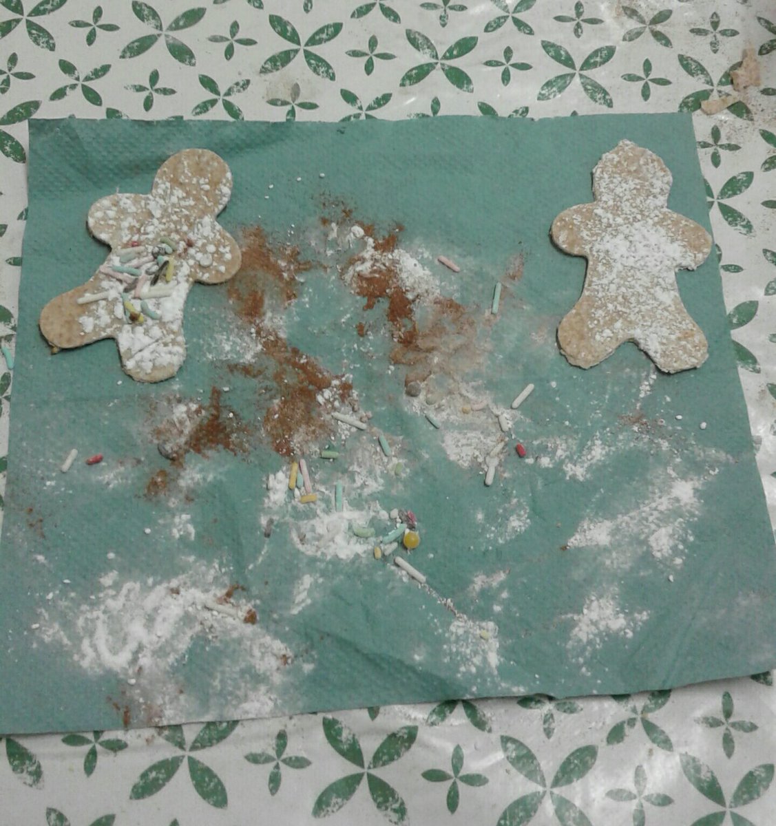 ArcNewburgh's tweet photo. We made chocolate and cinnamon frosted gingerbread character wraps in club tonight. #gingerbreadman #storyfun https://t.co/jzSQDPWdMo