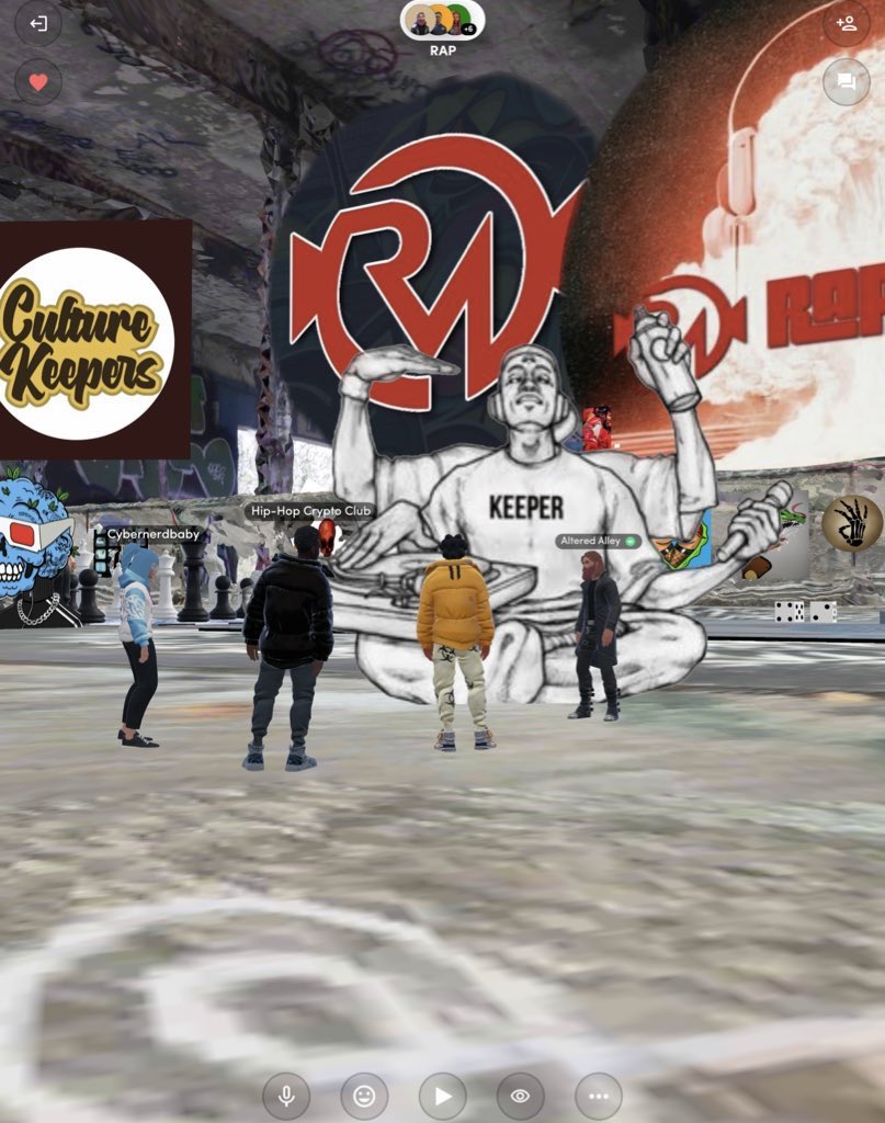 culturekeepers_'s tweet image. Every Tuesday &amp;amp; Thursday 8pm est in @Spatial_io 

#RapMints #Thefreshest #Hiphopnfts #metaverse #builtinspatial 

🔥🔥🔥🔥🔥 @Rapmintsnft @HHCryptoClub @alteredalley