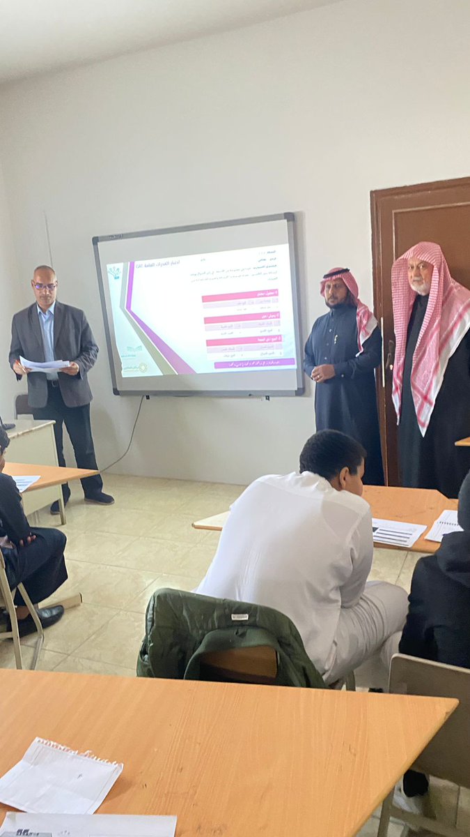 alshamalschool's tweet photo. تنفيذًا لتوجيهات قسم اللغة العربية بتبوك ، بدأت ثانوية الشمال الأهلية اليوم  ( دورة القدرات ـ القسم اللفظي ) تنفيذ أ /  توفيق علي حلاوة ،  بحضور مدير المدرسة أ/ عبد العزيز مطلق العنزي ، ومشرف اللغة العربية بالمدرسة  أ / موسى الصفدي .
@tabuk_edu
@sultanalula99
@TabukAhli https://t.co/7owDWP0klg