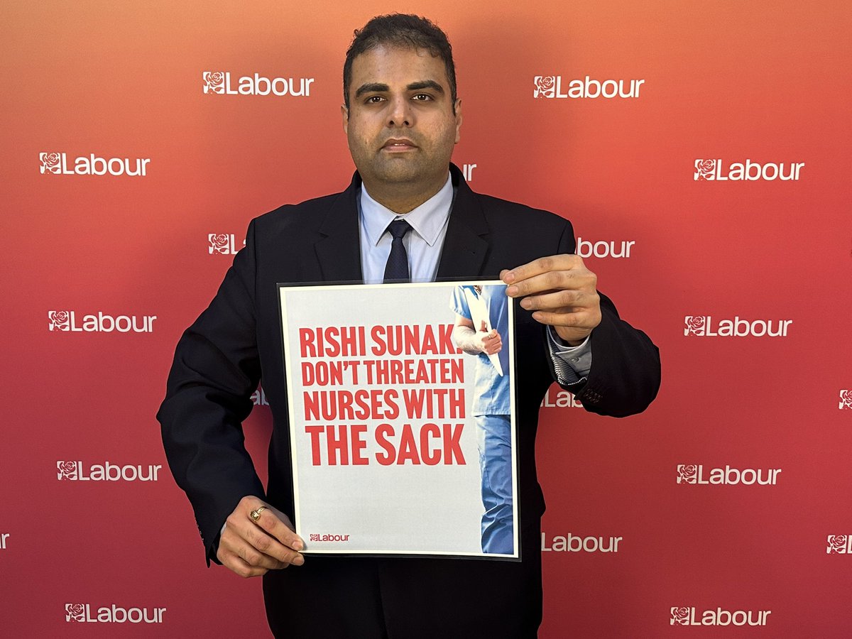 NavPMishra's tweet photo. The #RightToStrike must be defended.

I'm completely against the Conservative Government's Strikes (Minimum Service Levels) Bill. https://t.co/jZsfOg1moV