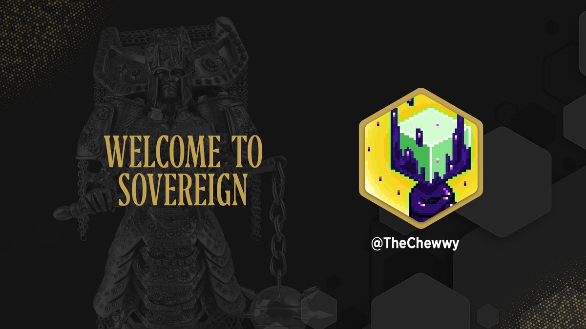Congratulations <a href="/TheChewwy/">Chewy</a> .

You have been accepted into @TheSovereignNFT.