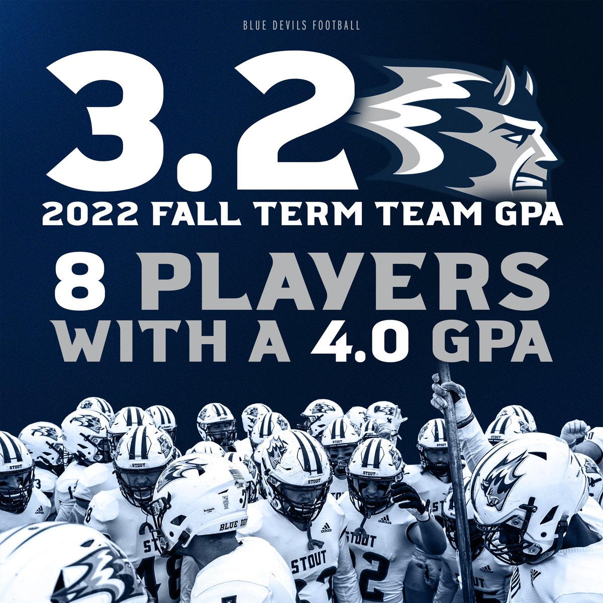 Our players dominated the classroom last semester! Rule #3: Go To Class - Get A Degree T.P.C. #BleedBlue