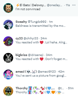 6 mfkers that submitted fake proofs of baldness, were spotted and removed from the registration.