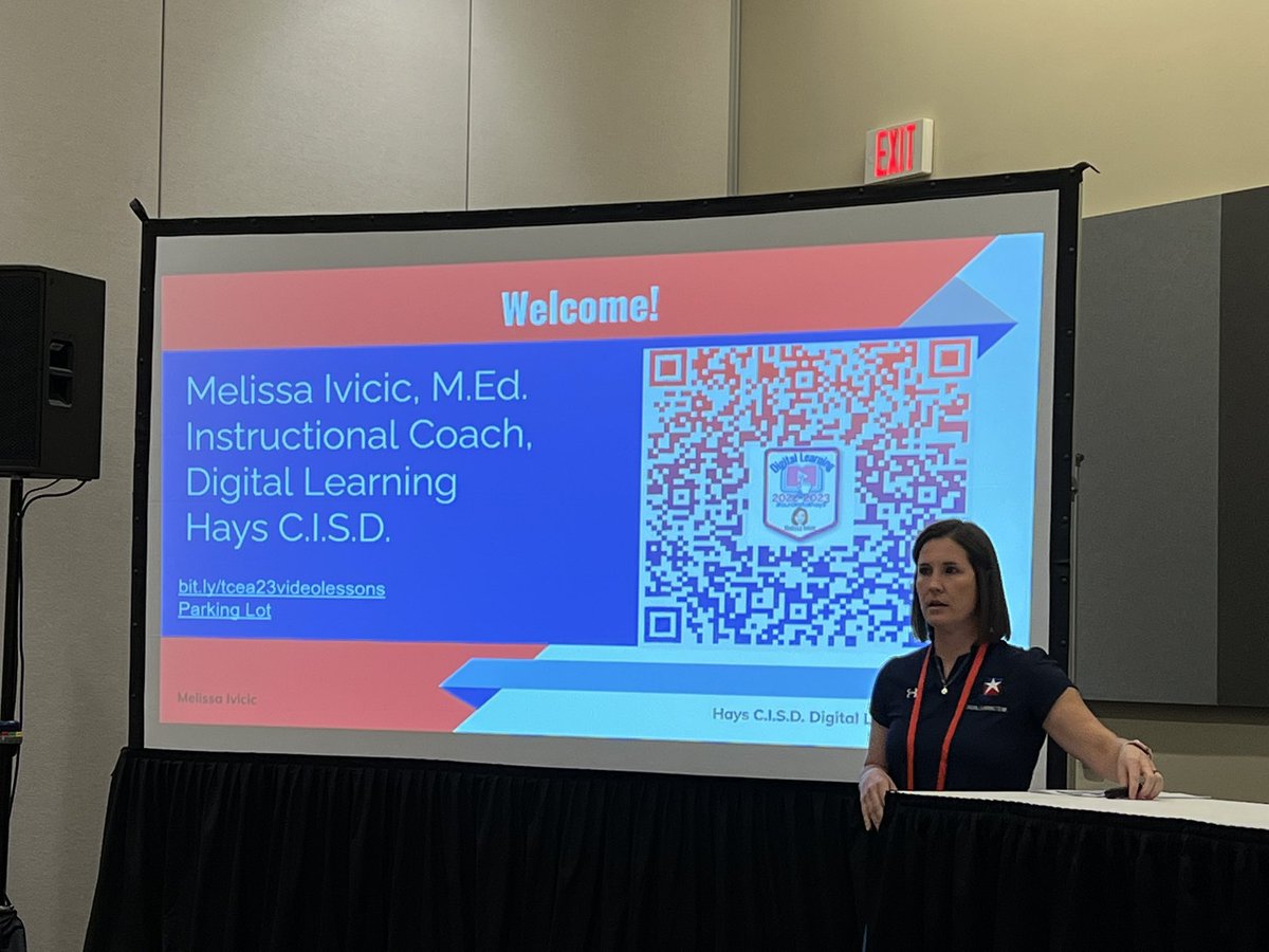 IvicicMelissa's tweet photo. This morning I went out of my comfort zone and presented some professional learning to educators across the state at the annual TCEA conference. I am grateful for the opportunity to present PD and represent @HaysCISD and I am also glad it’s done!! 😜 #tcea23 #OurDigitalHays https://t.co/lW8Q8HZspp