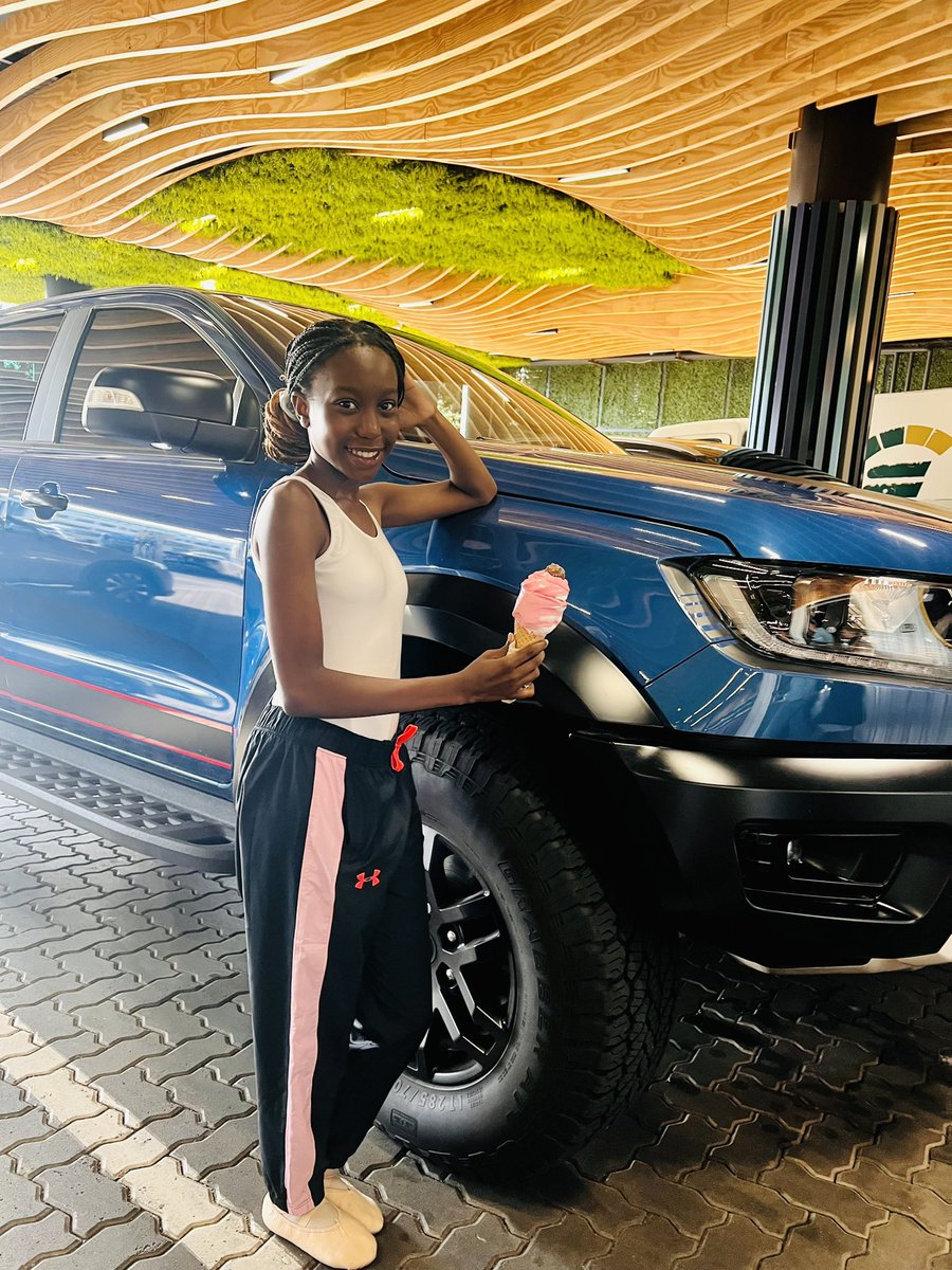 TumeloSole's tweet photo. Ice cream date with my dad @tumisole post #Ballet class 🍦😋

Topped it up with a ride in a @FordSouthAfrica #RangerRaptor https://t.co/DnrmYx5U0D
