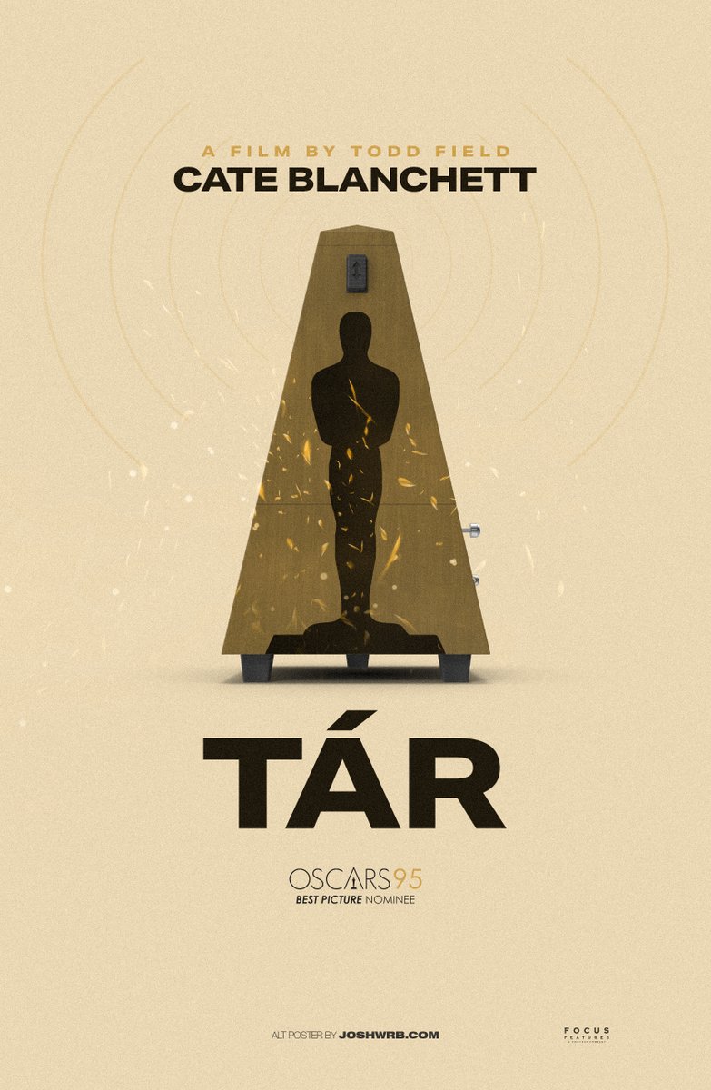 Here is Poster 3 for my #Oscars2023 #BestPicture poster series for the amazing 
#tarmovie 

 directed by #ToddField

Stay tuned for the next 7 posters!