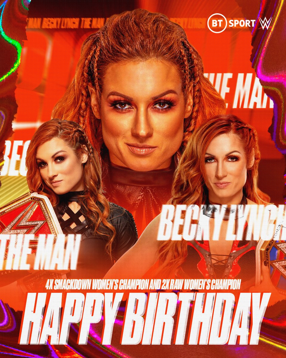 wweontnt's tweet photo. Happy 36th Birthday to 'The Man' @BeckyLynchWWE! 🥳 https://t.co/tqkWFjyy69