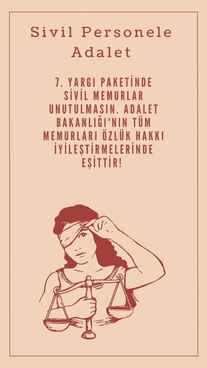 Hep birlikte el ele biz Adalet Bakanlığı Sivil Memurları olarak Kurumlarımızı en iyi şekilde temsil etmeye çalışıyoruz. Kurumlarımızda eşit ücret hepimizin hakkı. 7. yargı paketine dahil edilmek istiyoruz. Çünkü #ADALETmemurundaBAŞLAR  diyoruz.
