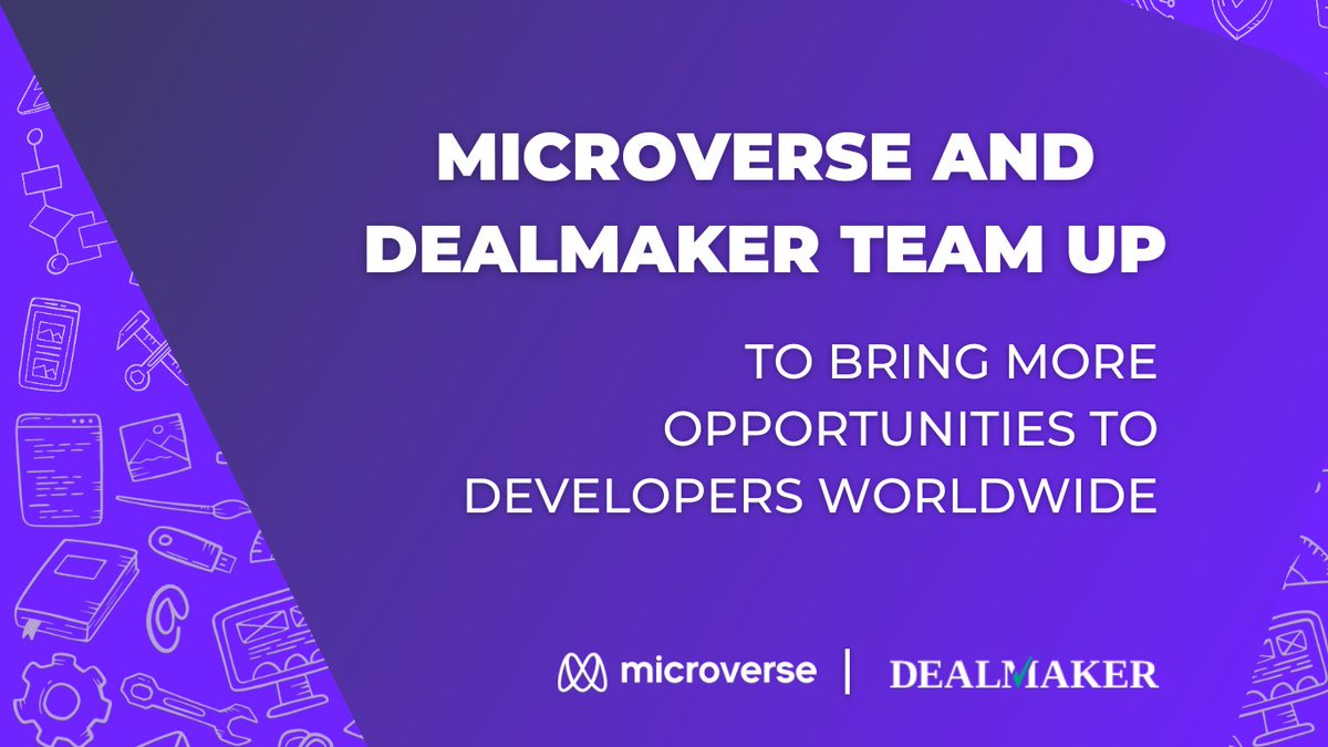 microverseinc's tweet image. 📣 Thrilled to share we&apos;ve partnered with @Dealmakertech to hire Microverse students from around the world!  We are excited about all that&apos;s to come with the team at Dealmaker.

#partnership #learnwithMicroverse #edtech #hiring