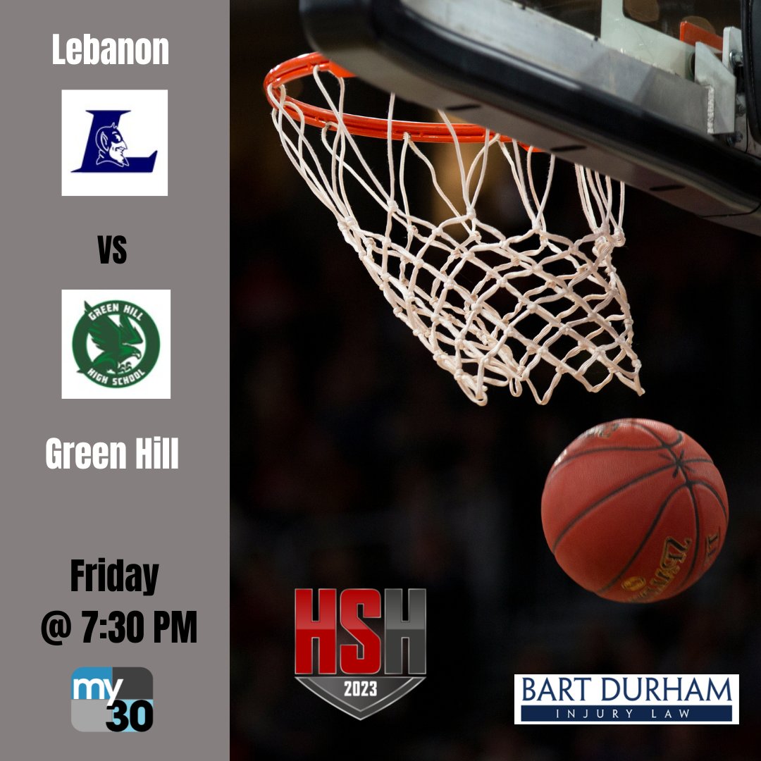 Only two weeks left of the regular season! You won't want to miss this Wilson County match up as the Lebanon Devils take on the Green Hill Hawks🏀