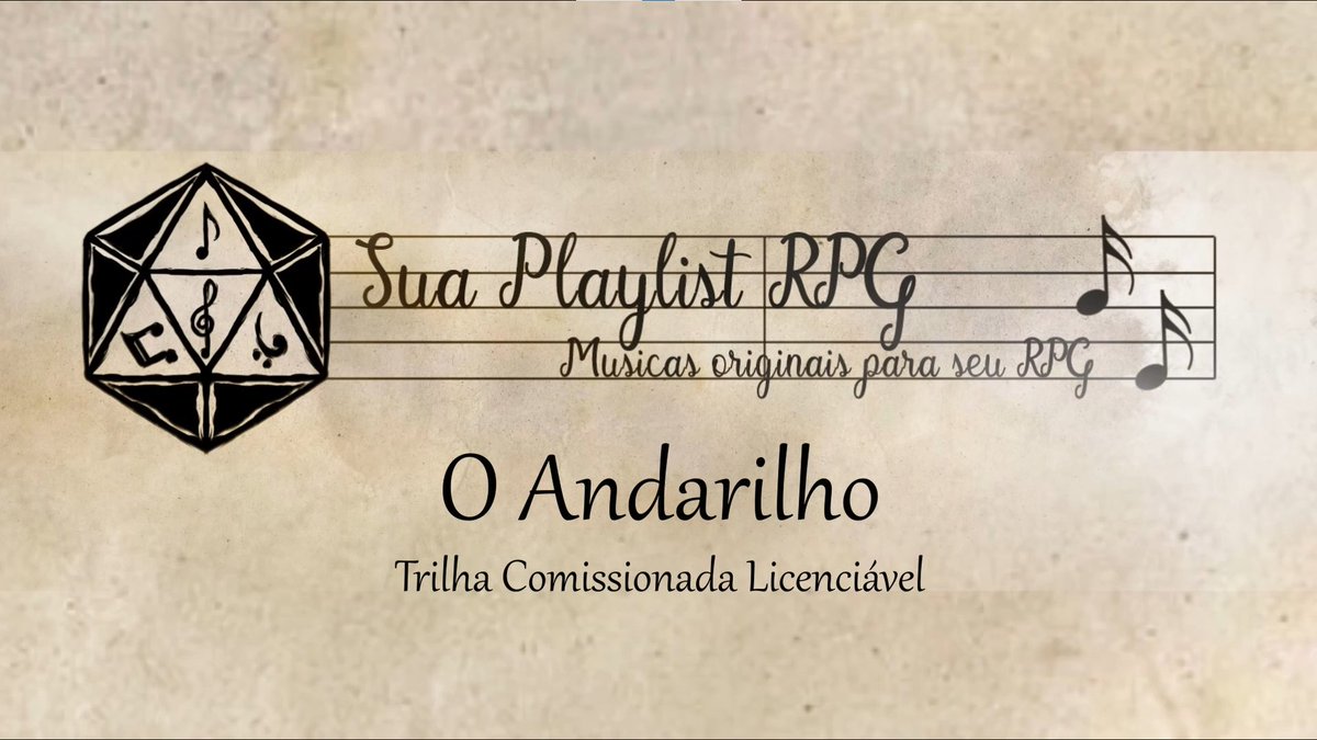 SuaPlayRpg's tweet photo. Trilha comissionada por @Lgrbeltrame agora disponível para VOCÊ licenciar para uso em suas campanhas de RPG! Tá aqui um trechinho dela! https://t.co/8h57AZJqUD https://t.co/alkVNSj5Df