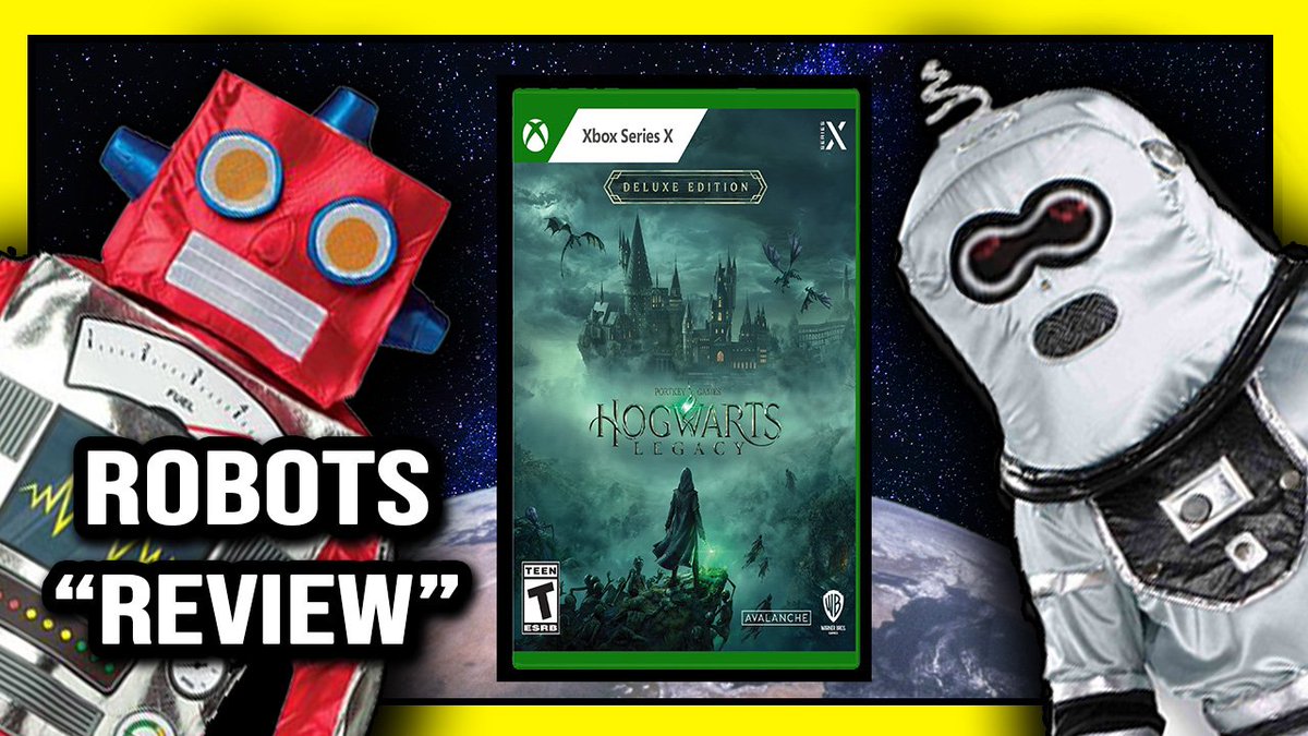 RantingRobots's tweet photo. You humans requested it, so here is our robotic review of Hogwart's Legacy! (Link in thread below) #Hogwarts #HogwartsLegacy #HarryPotter #HogwartsMystery #Xbox #XboxSeriesX #videogames #gamereview #JKRowling #HogwartsMystery #comedy #DarkComedy #robots #ArtificialIntelligence https://t.co/GRb2naSLJf