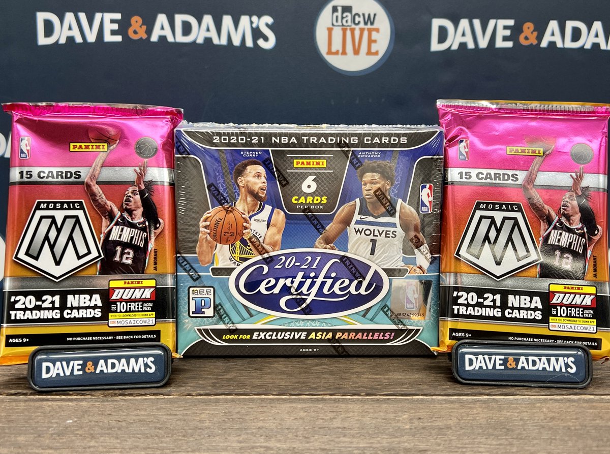 dacardworld's tweet photo. GIVEAWAY 🚨🏀

Win this 2020/21 Certified Basketball Tmall Box &amp; 2x Mosaic Mega Packs!

TO ENTER:
• RT &amp; Like This Tweet
• Follow Us
• Guess How Many Points Lebron Will Score Tonight vs. the Nets

Winner will be randomly selected TOMORROW (1/31) from all Twitter entries! https://t.co/qBtiAqieXo