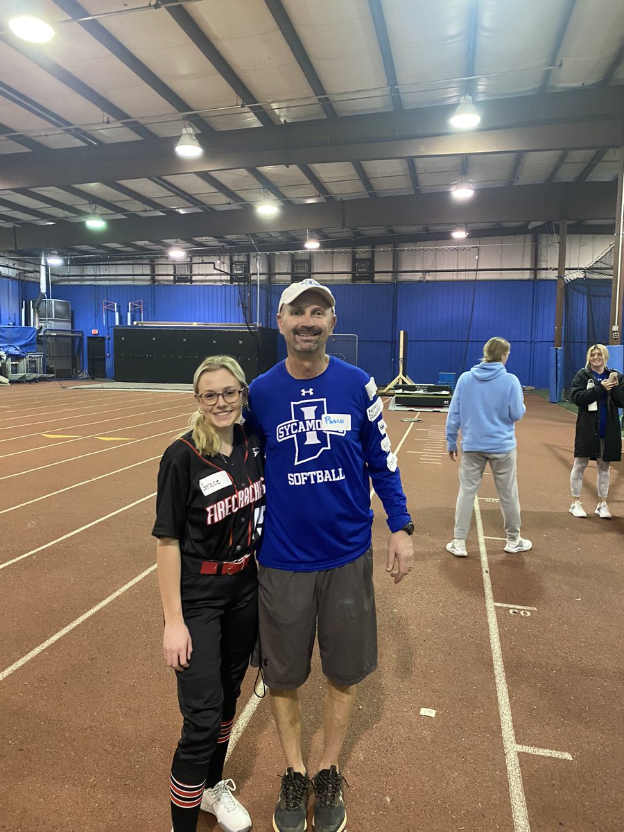 Thank you @IndStSoftball and @Coach_pooch for an amazing hitting camp yesterday! I had a great time and learned so much! I can’t wait to come back for another camp! @IL_Firecrackers