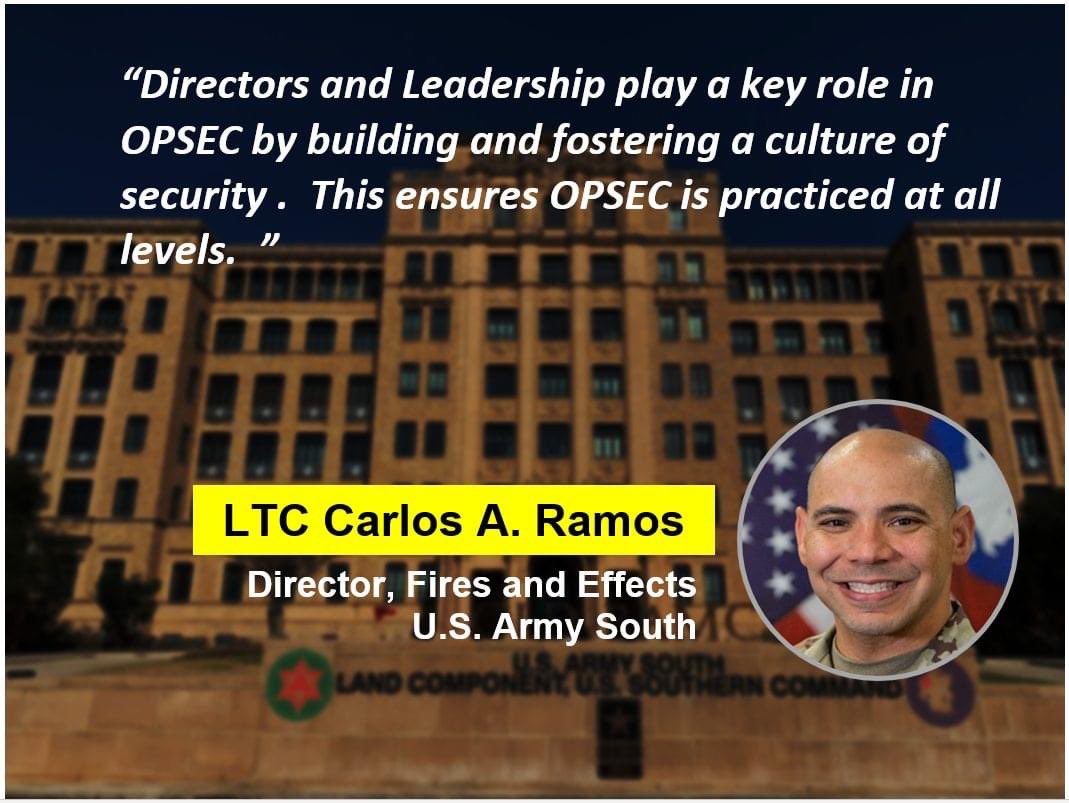 January is #OPSEC Awareness Month.  The success of an OPSEC program includes fostering a culture of security at all levels. Senior leaders play a key role in that development in which adhering to security protocols becomes second nature. 
#THINKOPSEC #opsecmonth2023