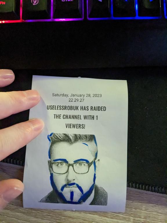 teffers88's tweet photo. @UselessRobUK  dropped us a raid can we give this useless scotsman a follow over on twitch p.s i give him a make over https://t.co/eBRbHjSPce #lol https://t.co/Wcn37pt0Ix