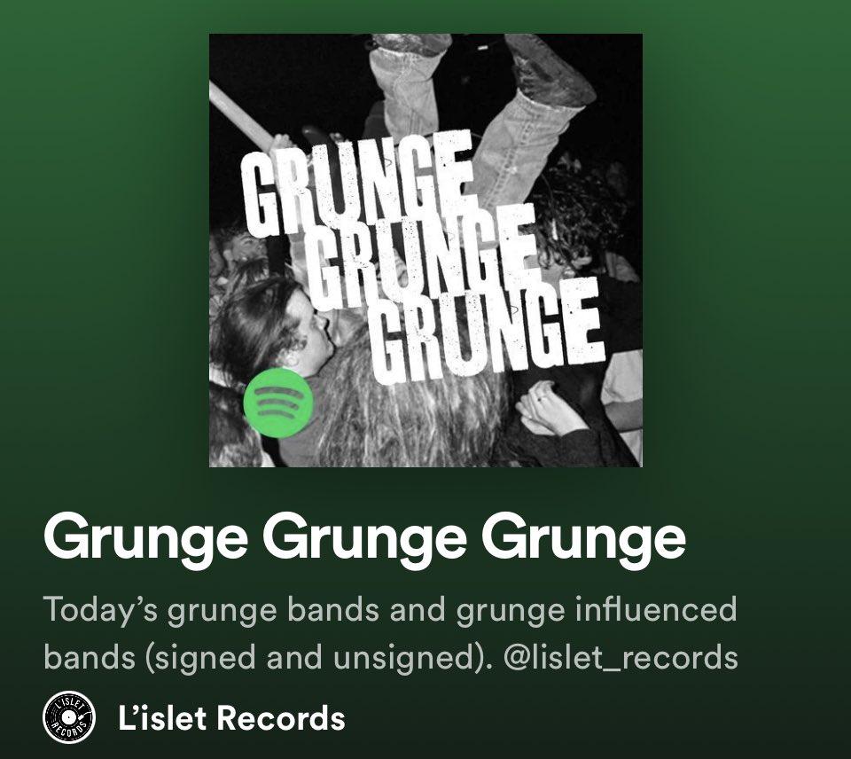 We have a fab #grunge playlist called #grungegrungegrunge (link in bio).

We’re gonna give it a little refresh…send us your grunge tracks for consideration.  That doesn’t mean rap hiphop indie etc…we want down and dirty grunge!
