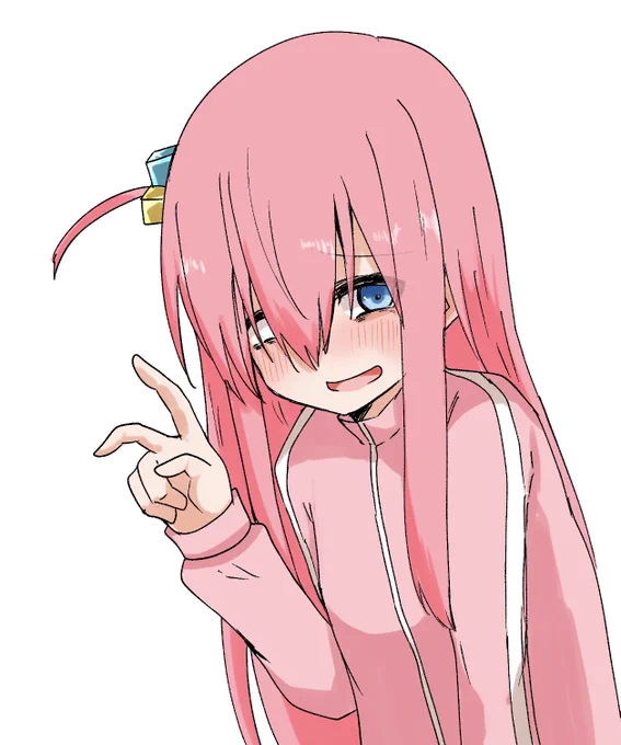 ピースしてぼっちちゃんこうなる前に急にカメラを向けられた衝撃で溶解しそう 