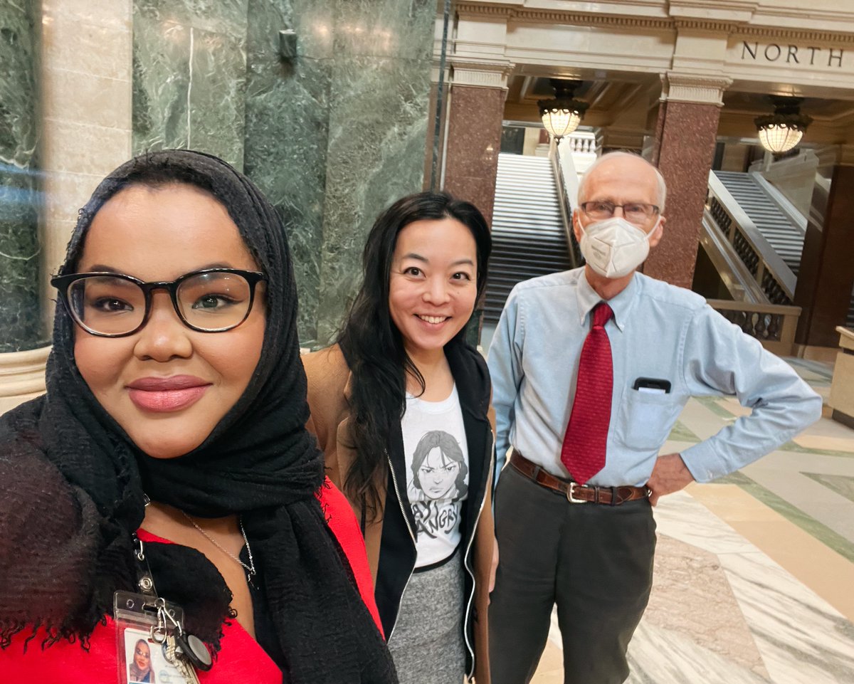 Excited to attend the unveiling of the Robert M. “Fighting Bob” La Follette plaque at the Capitol this morning. Thank you to Secretary <a href="/DougLaFollette/">Doug La Follette (archived)</a>, the Raging Grannies, &amp; everyone who worked hard to make this possible!