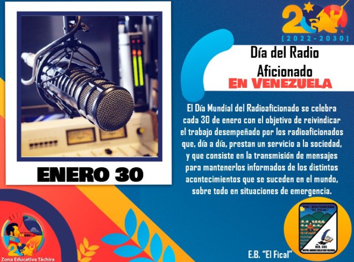#30Ene 
#Efemerides 
#radio aficionado
🇻🇪

<a href="/NicolasMaduro/">Nicolás Maduro</a> 
<a href="/_LaAvanzadora/">Yelitze Santaella</a> 
<a href="/FreddyBernal/">Freddy Bernal</a> 
<a href="/Berzabethg1/">Berzabethgandicaoficial</a>