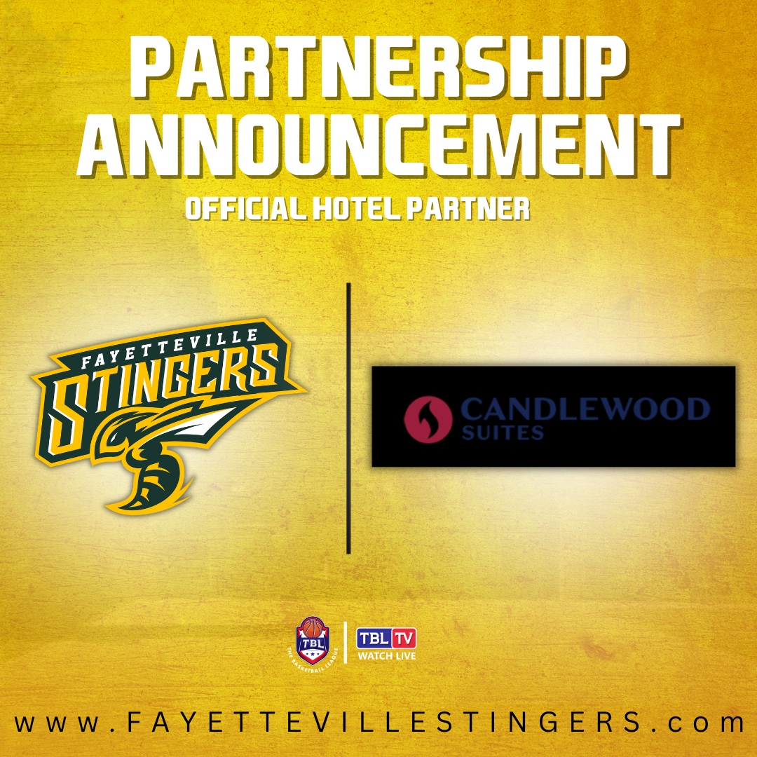 Partnership Announcement!!! Our latest partnership with @candlewoodsuites!!! We greatly appreciate your services!

 #Fayettevillestingers #BuzzOn #TheBasketballLeauge 
.
#Thingstodoinfayettevillenc #Thingstodoingfayettville #Fayettevillenc #Fayetteville #Fortbragg #Crowncoliseum