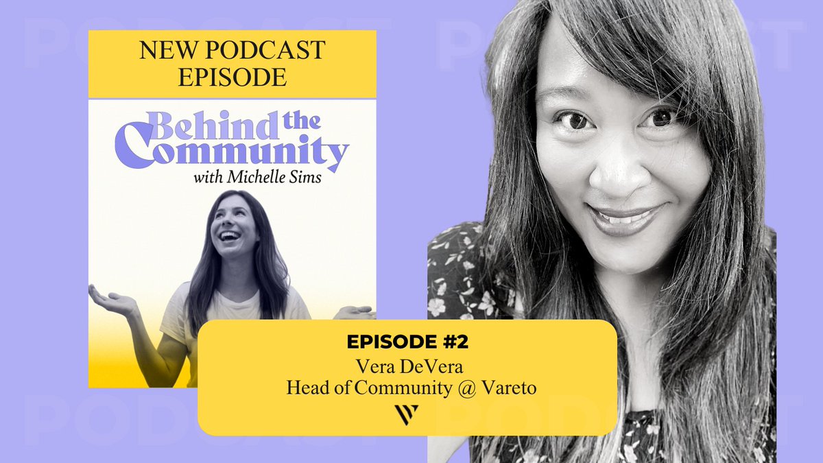 🎙️✨ Episode #2 of #BehindTheCommunity podcast is now LIVE!

<a href="/veradevera/">Vera Devera</a>, Head of Community at <a href="/VaretoApp/">Vareto</a>  shares how she influenced millions in revenue, top tips for community builders &amp; the secret to building trust in your community 💕

Listen now 👉
open.spotify.com/episode/1WVQ5G…