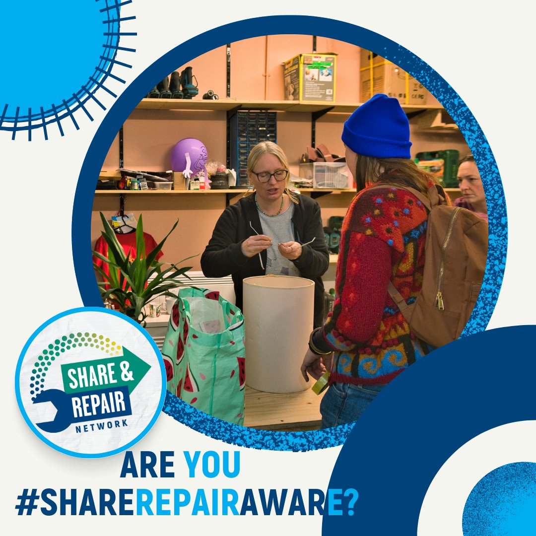 Do you want to live in a way that's good for the plant, your purse, and communities across Scotland? Sharing and repairing are amazing sustainable behaviours that can help!

Support the @circularcomscot #ShareRepairAware campaign this week @ tinyurl.com/34h763da