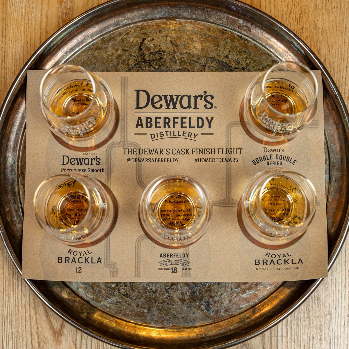 DewarsAberfeldy's tweet image. Visit our Whisky Bar to try our range of whiskies at your own pace. If you’d like to skip the tour, our tasting flights are perfect for enjoying the ultimate whisky experience and nosing and tasting each dram in style. Plan your visit now: l8r.it/sMUb 🥃
