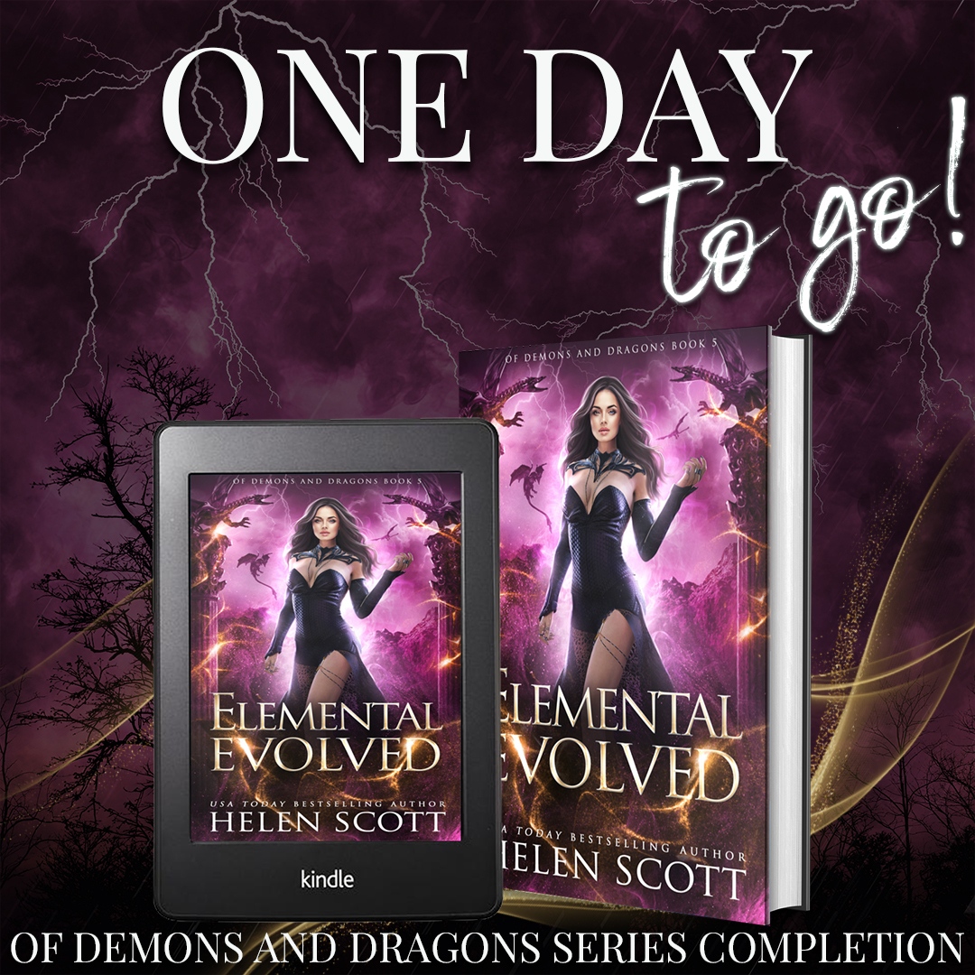 Tomorrow is the day this series comes to a conclusion! Are you ready to step back into Tessa's world?

geni.us/DemonsandDrago…

#helenscottauthor #paranormalromance #indieauthor #books  #elementalevolved #comingsoon #reverseharem #whychooseromance
