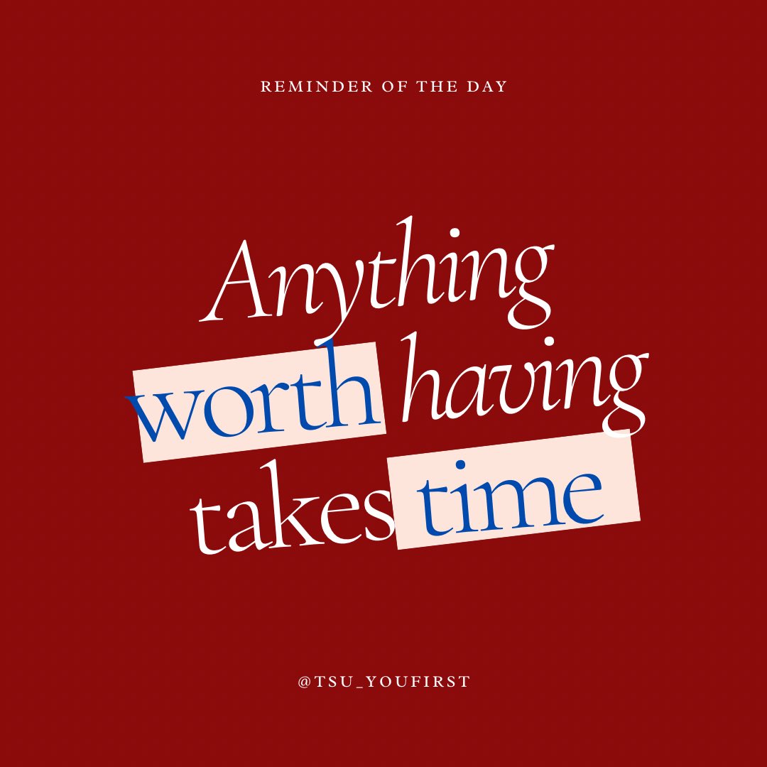 It’s #motivationalmonday Tigers! Remember this.. Anything WORTH having takes TIME. #tsu26💙🐯 #tsu25🐯💙 #tsu24🐯💙 #tsu23💙🐯 #hbcufirstgen