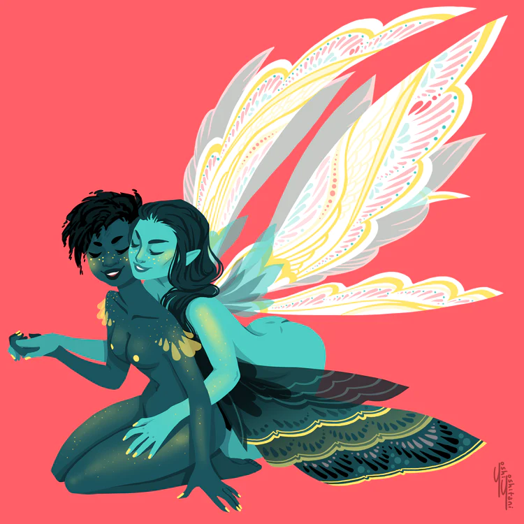 「These are just two of my romantic fairy 」|Yoshi Yoshitaniのイラスト
