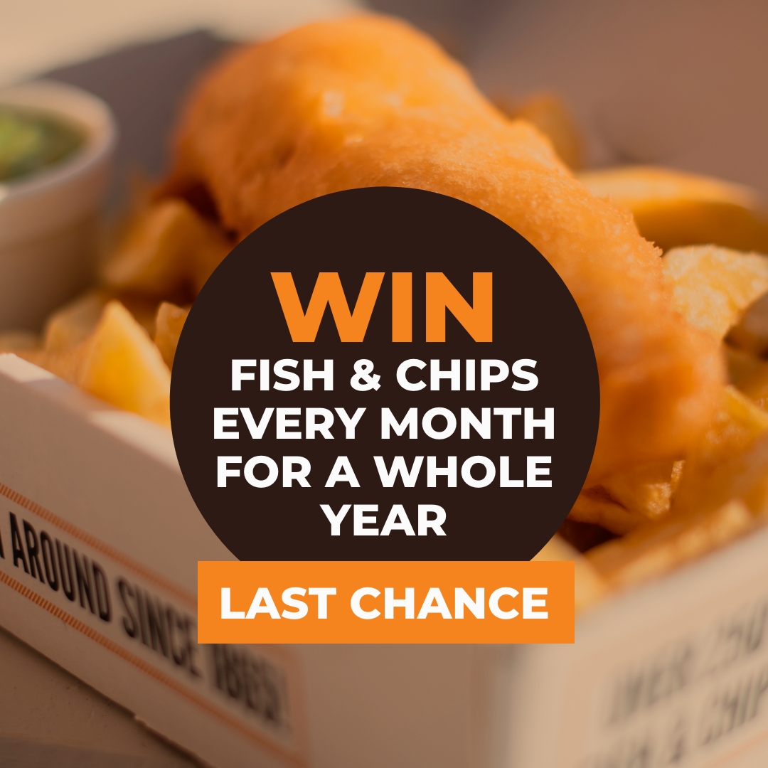 LAST CHANCE TO ENTER OUR COMPETITION!
Fancy winning Fish and Chips every month for A WHOLE YEAR?
This is your last chance to enter our delicious competition! Like &amp; share this post, visit our website &amp; fill in your details to be in with a chance of winning stjohns-fishbar.co.uk/win-fish-chips/