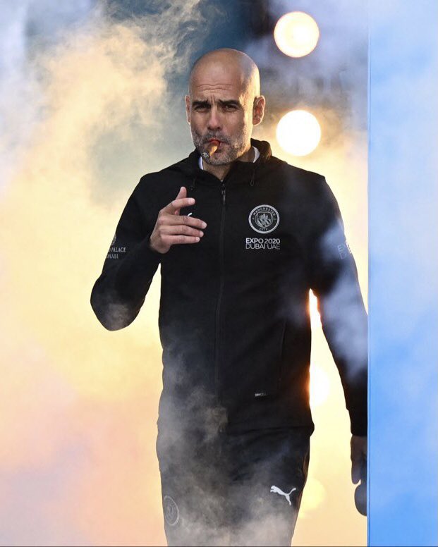City_Chief's tweet photo. No player is bigger than our club and our manager. 

We’ve got Guardiola 💙 https://t.co/bDMt4GXsl4