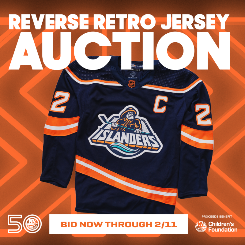 New York Islanders on X: The #Isles Reverse Retro Jersey Auction