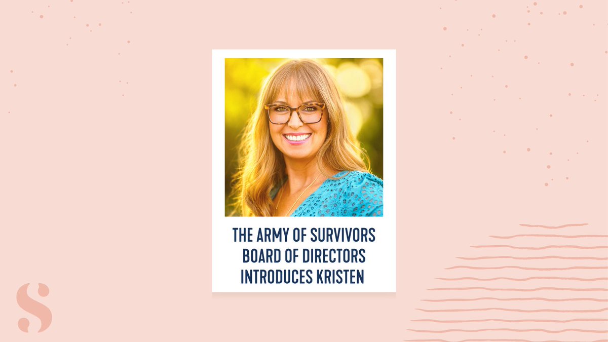We are so excited to welcome <a href="/_kristenerika_/">the twins’ mom</a> as the newest member of The Army of Survivors Board of Directors! 

bit.ly/40gdmLI