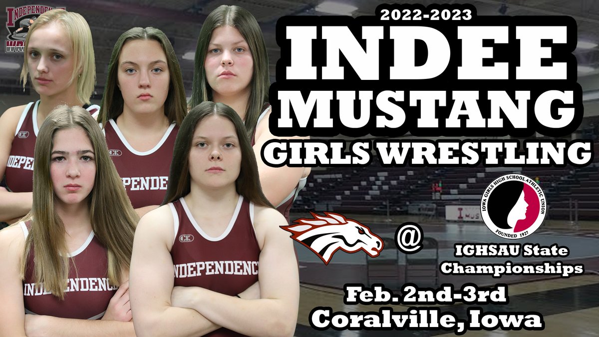 IndeeWrestling's tweet photo. Big Week for Independence Wrestling! Tomorrow, the Independence boys will wrestle in the Regional Duals and Thursday the Independence Girls will wrestle in the IGHSAU State Championships! https://t.co/RmI0cwrbqm