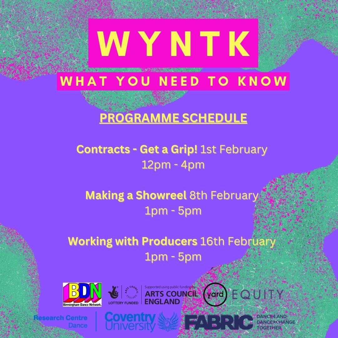 BrumDN's tweet photo. 🔥🔥DON’T MISS THIS WEEKS FREE WORKSHOP!!🔥🔥
✨Contracts - Get a Grip! ✨
📆Wednesday 1st February
⏰12pm-4pm
📍Birmingham Symphony Hall
Broad st, Birmingham, B12EA
https://t.co/viKw7mQs12 https://t.co/HnOIIVuOGC