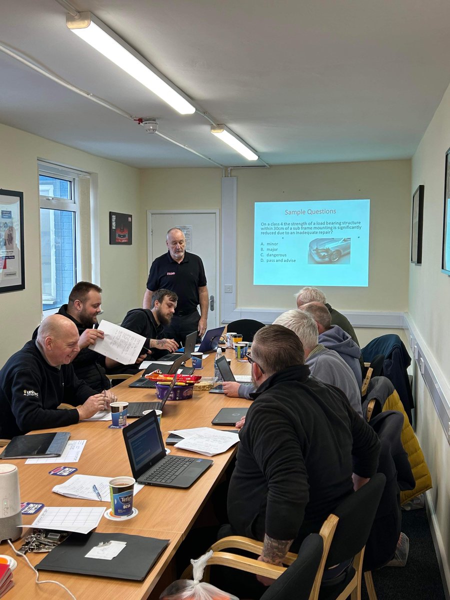 ButlersAuto's tweet image. Another successful MOT CPD training session taking place with United Garage Services (UGS) members at Butlers! #mot #training