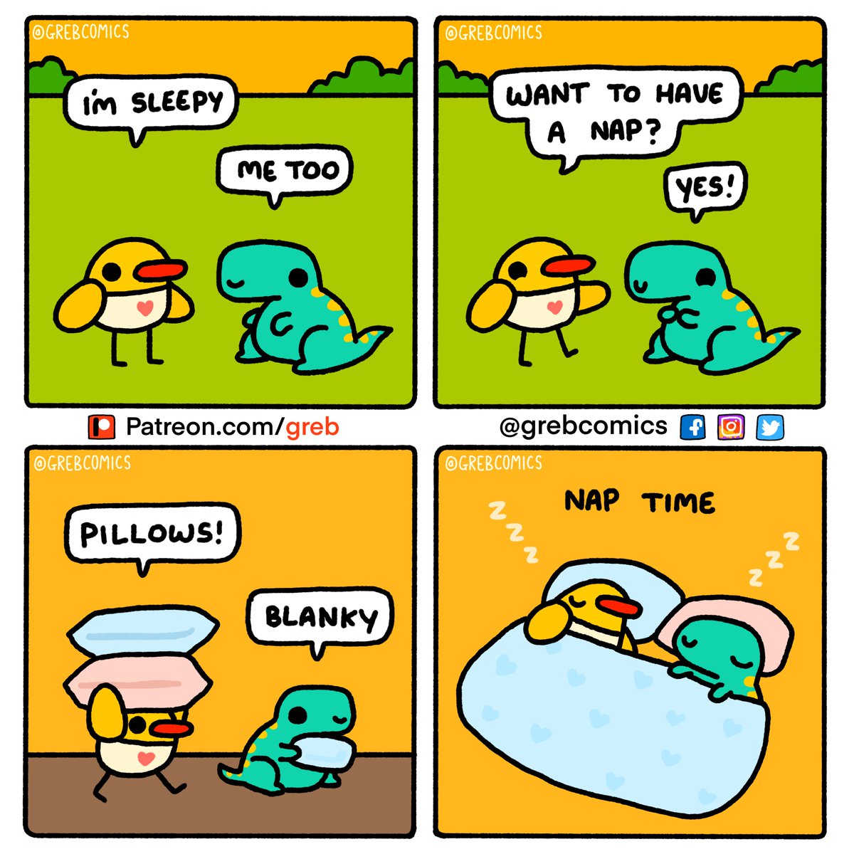 Nap time! 🐥🦕💤