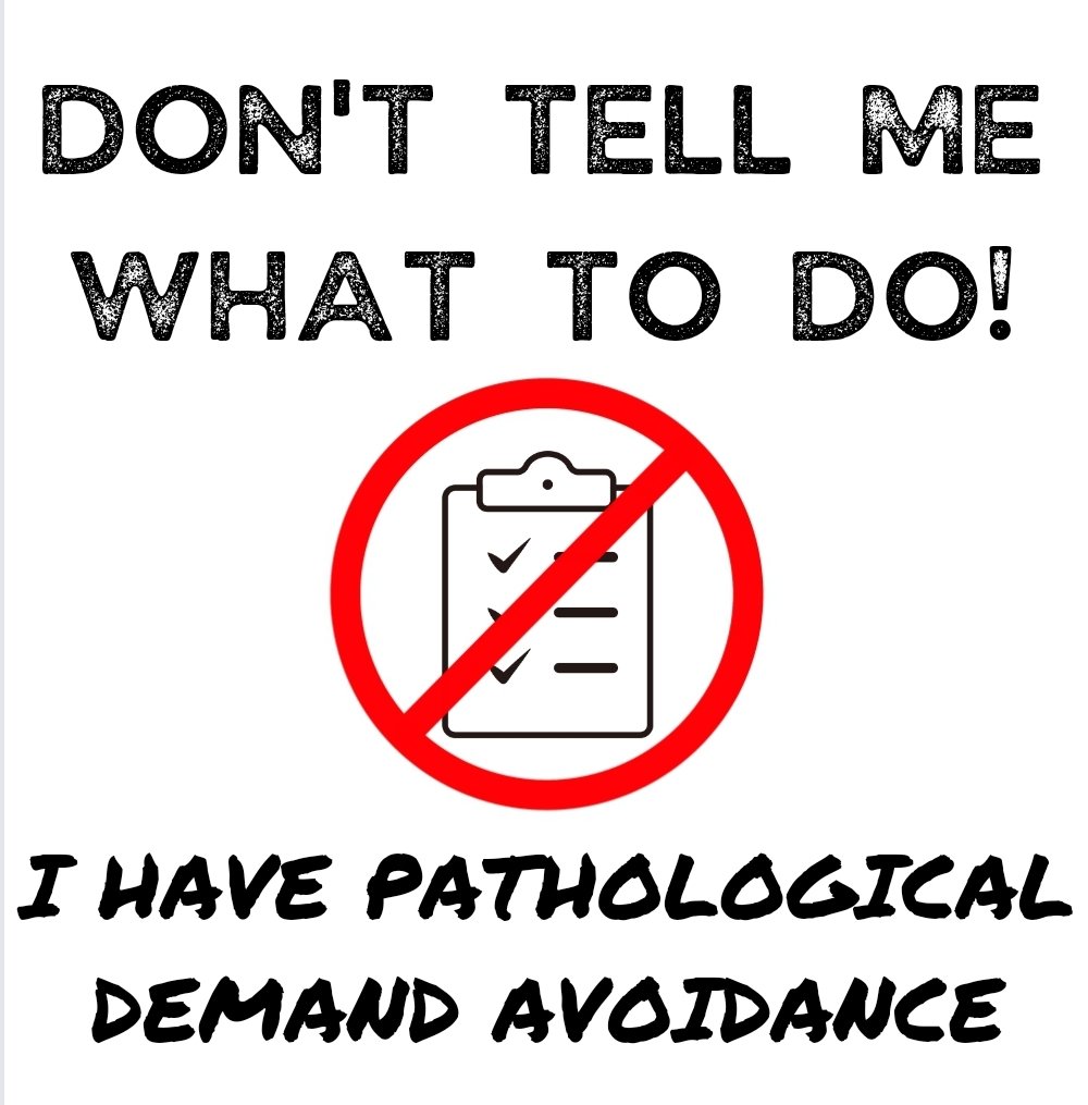 So I learned another thing about myself
#PathologicalDemandAvoidance