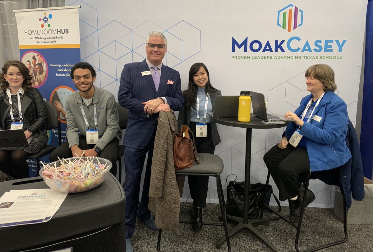 Come by booth 707 and check out ⁦<a href="/tars_tarsed/">TARS - Texas Association of Rural Schools</a>⁩ strategic partner ⁦<a href="/MoakCasey/">MoakCasey</a>⁩. Some of the best in school finance, strategic planning for your district and much more!!